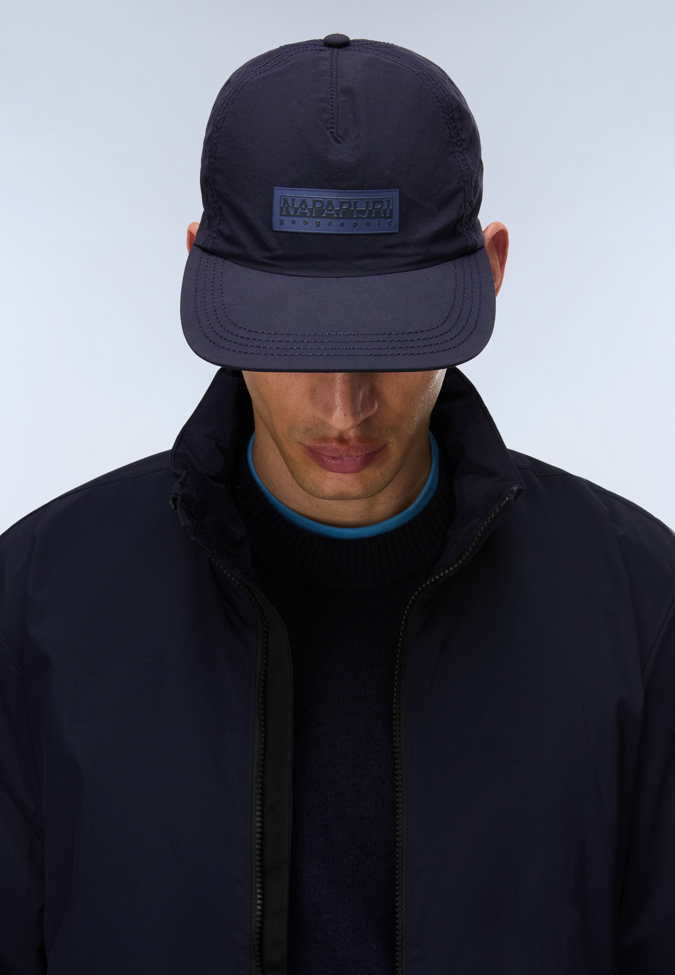 Napapijri Box Logo Cap Men Dark Blue