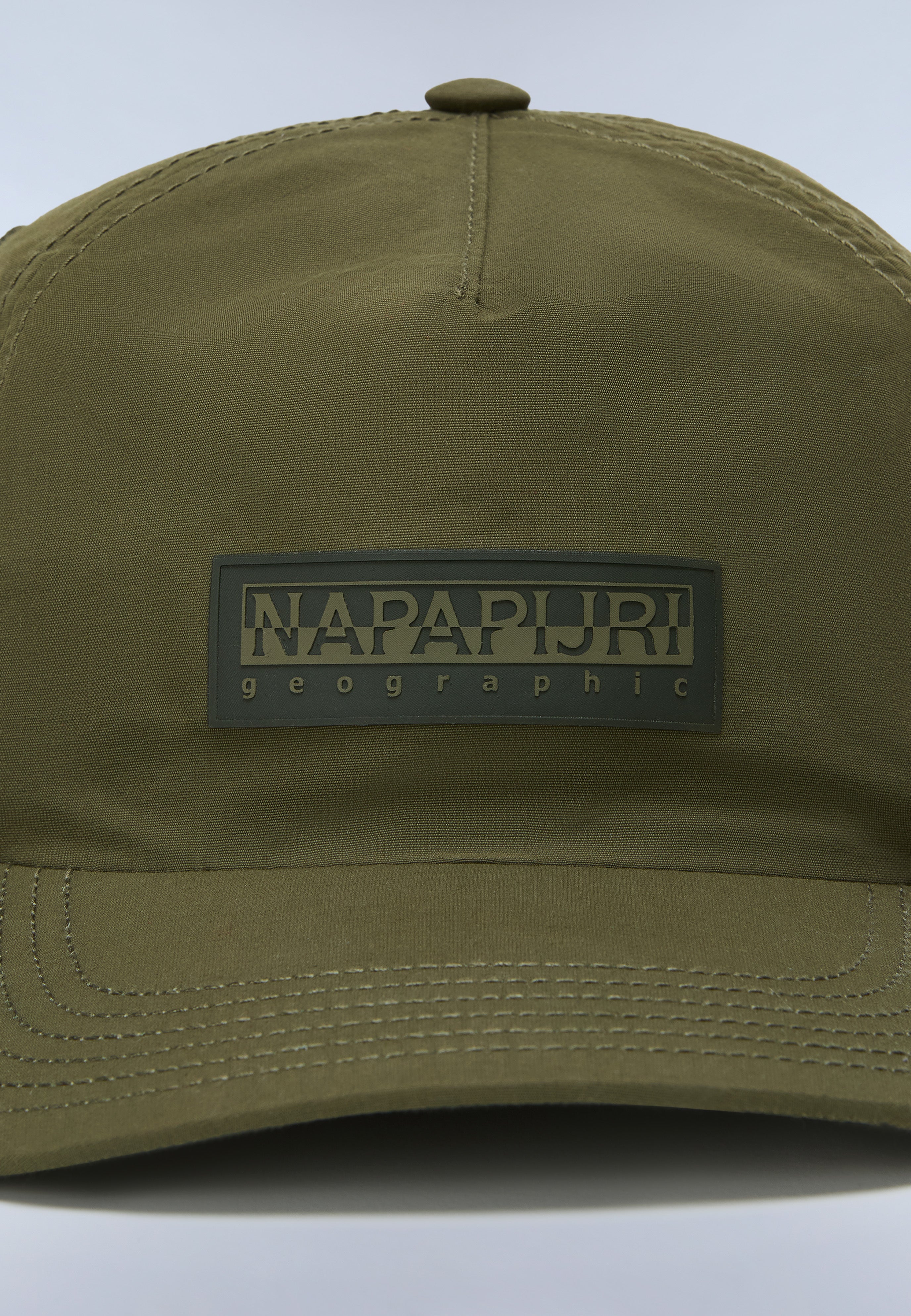 Napapijri Box Logo Cap Men Green Olive Night