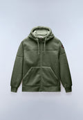 Taralga Full-Zip Fleece Hoodie Khaki Green - 1
