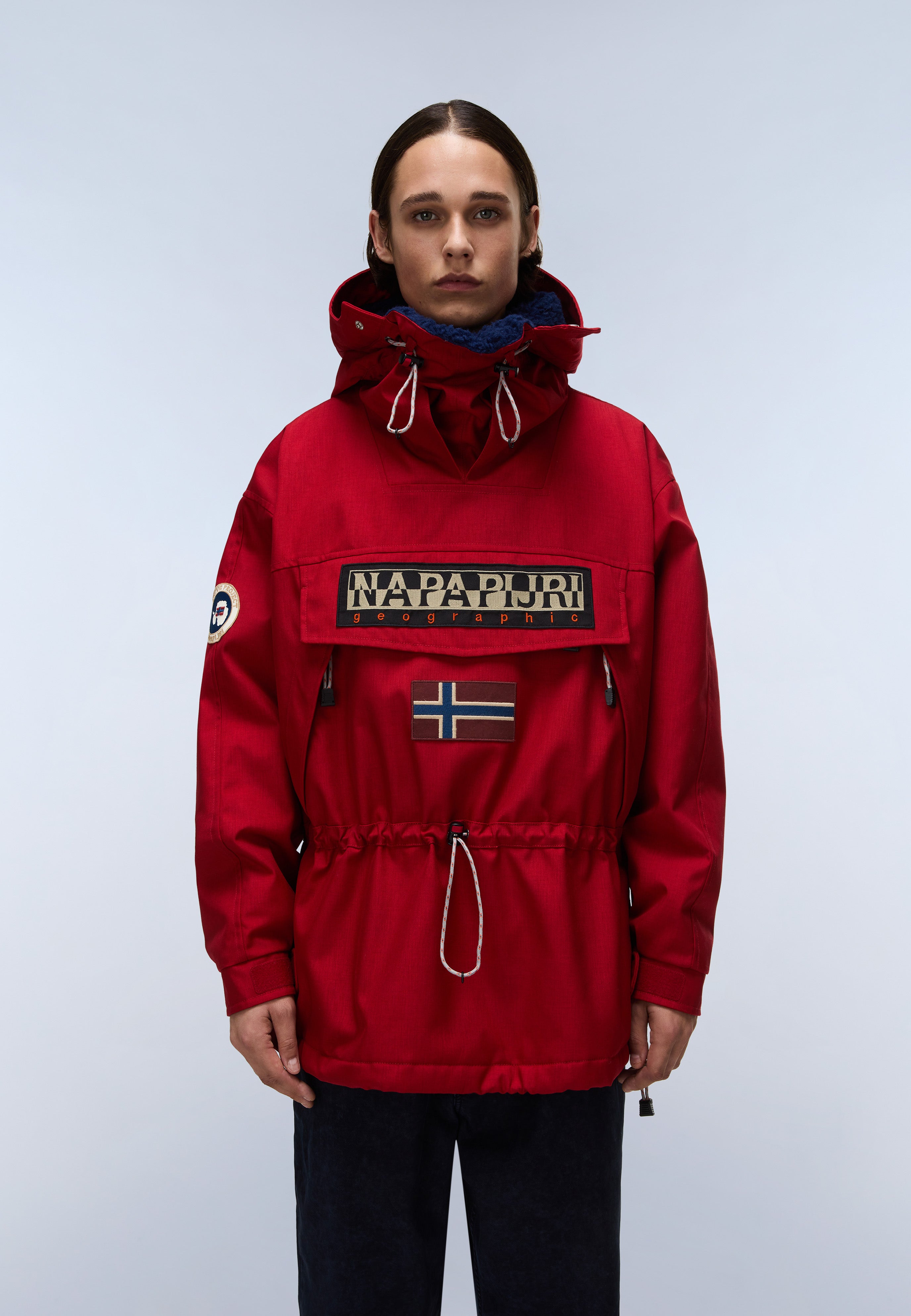 90s NAPAPIJRI マウンテンパーカー ドローコード アノラック テック Skidoo 1990 Anorak Jacket | Anoraks | Napapijri PT