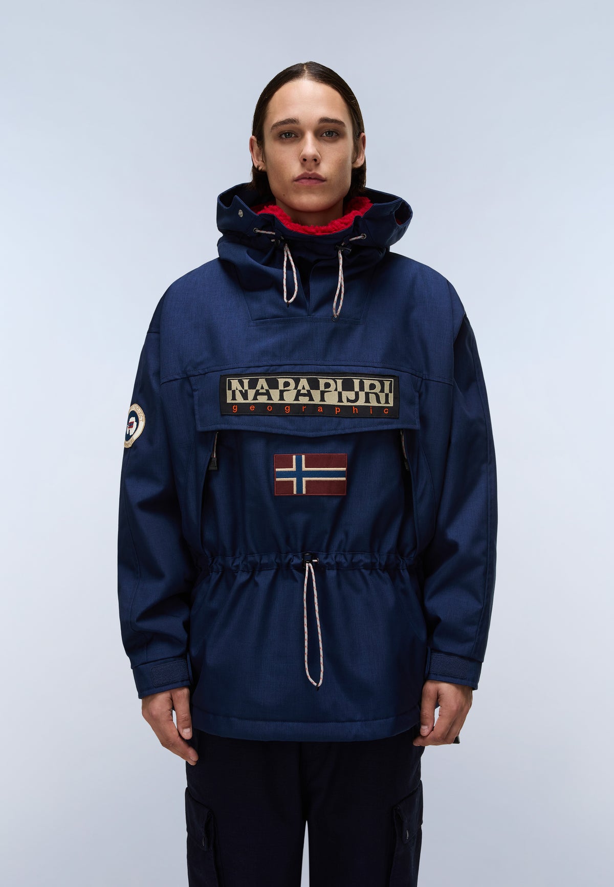 Skidoo 1990 Anorak Jacket Dark Blue - 3