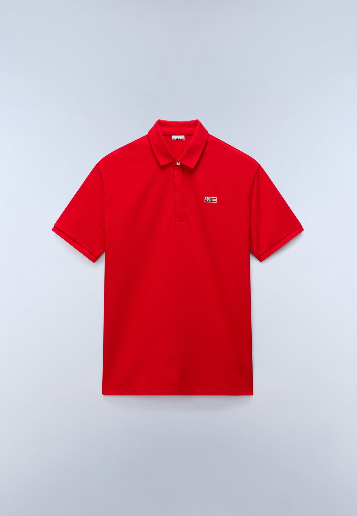Evan Short Sleeve Polo Shirt Red Goji - 1