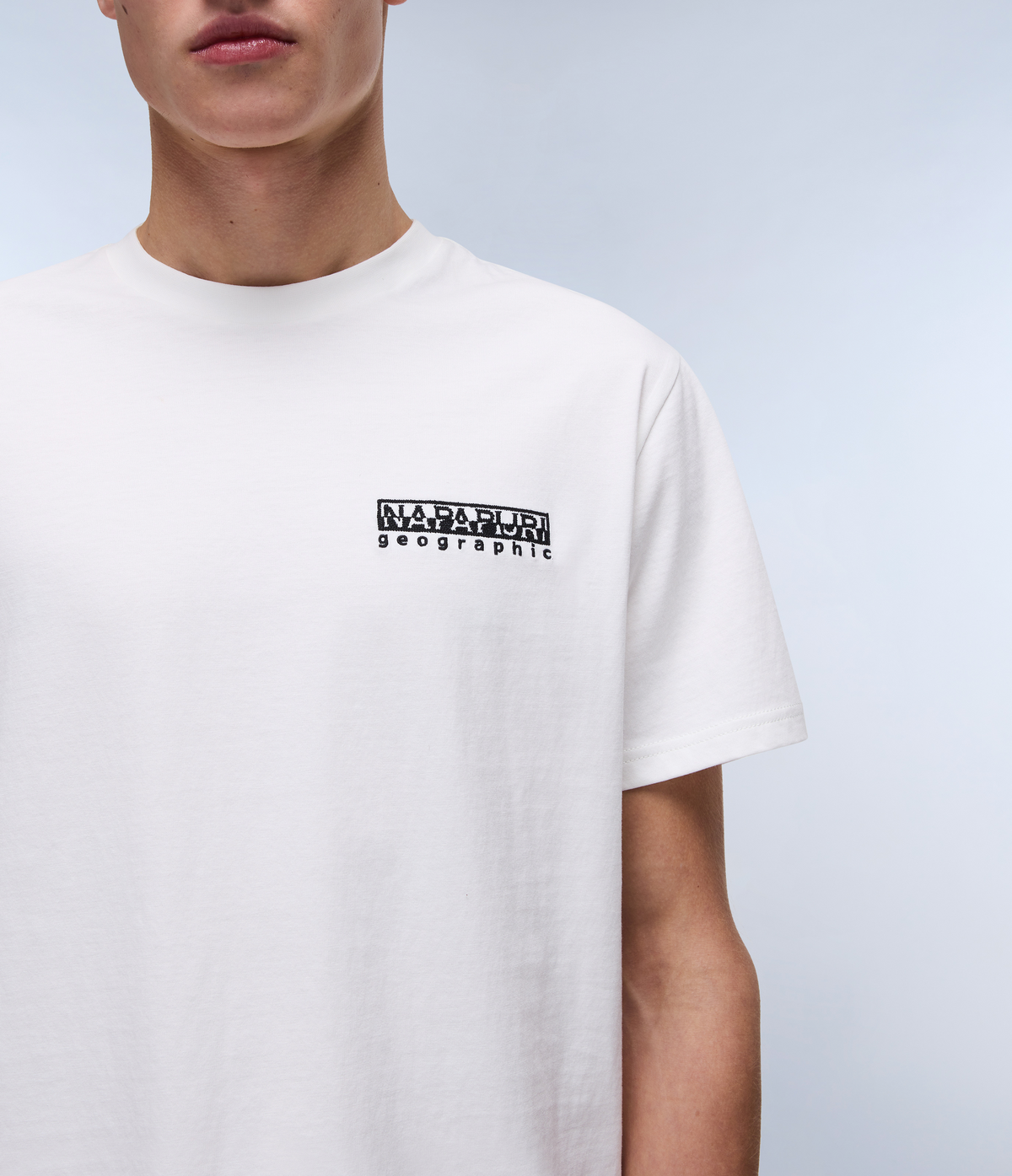 Tシャツ・カットソー NAPAPIJRI Men T-shirt White NP0A4IED 206 Vignoni Short Sleeve T-Shirt