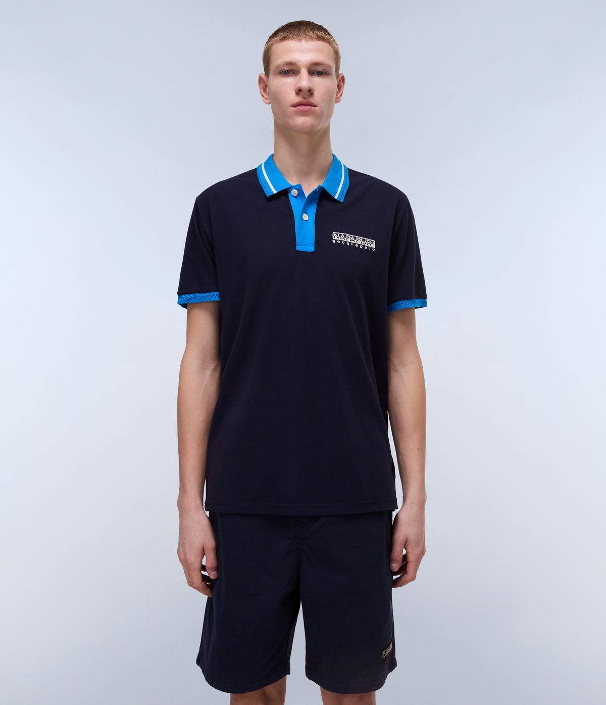 Murlo Short Sleeve Polo Shirt Dark Blue - 3