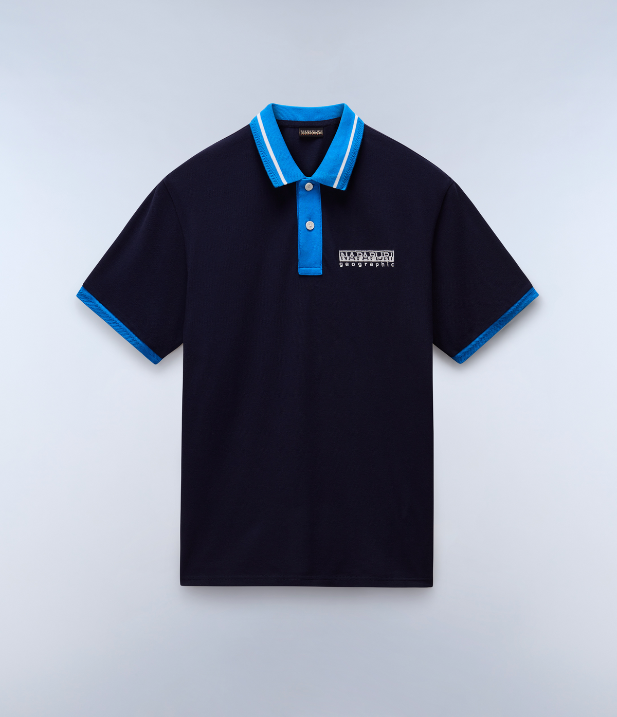Murlo Short Sleeve Polo Shirt Dark Blue - 1