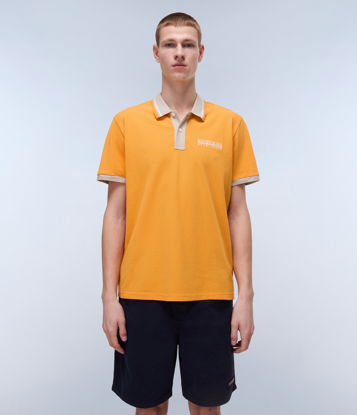 Murlo Short Sleeve Polo Shirt Orange - 3
