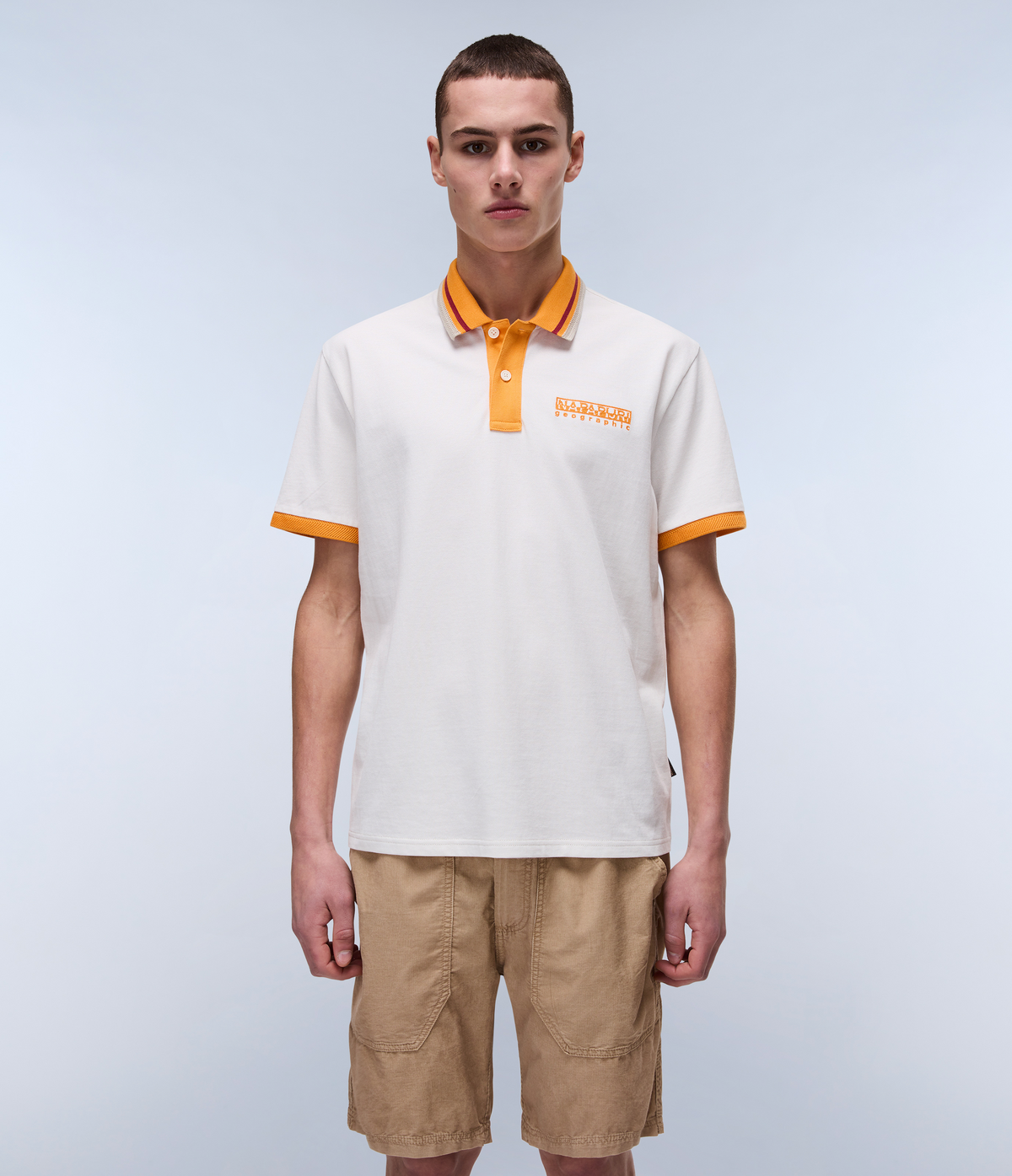 Murlo Short Sleeve Polo Shirt White Whisper - 3
