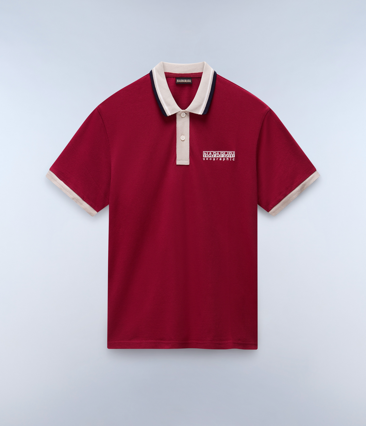 Murlo Short Sleeve Polo Shirt Bordeaux - 1