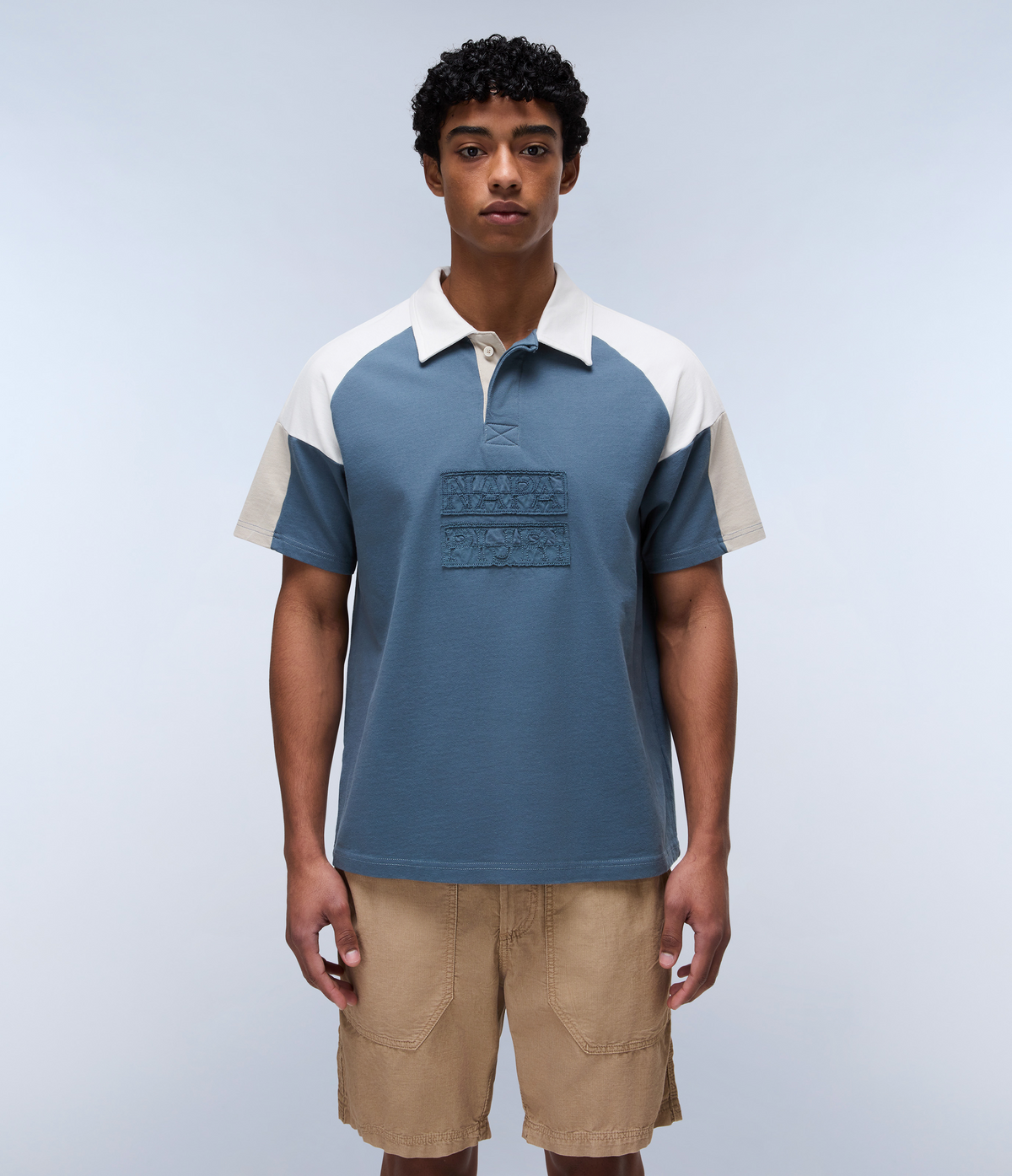 Cenci Short Sleeve Polo Shirt Grey - 4