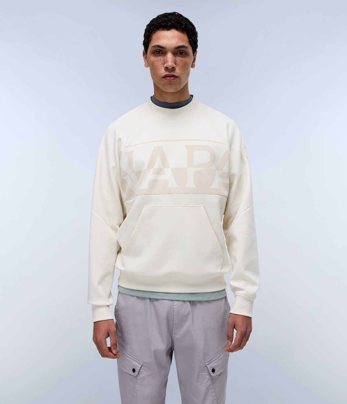 Anghiari French Terry SweatshirtWhite Whisper