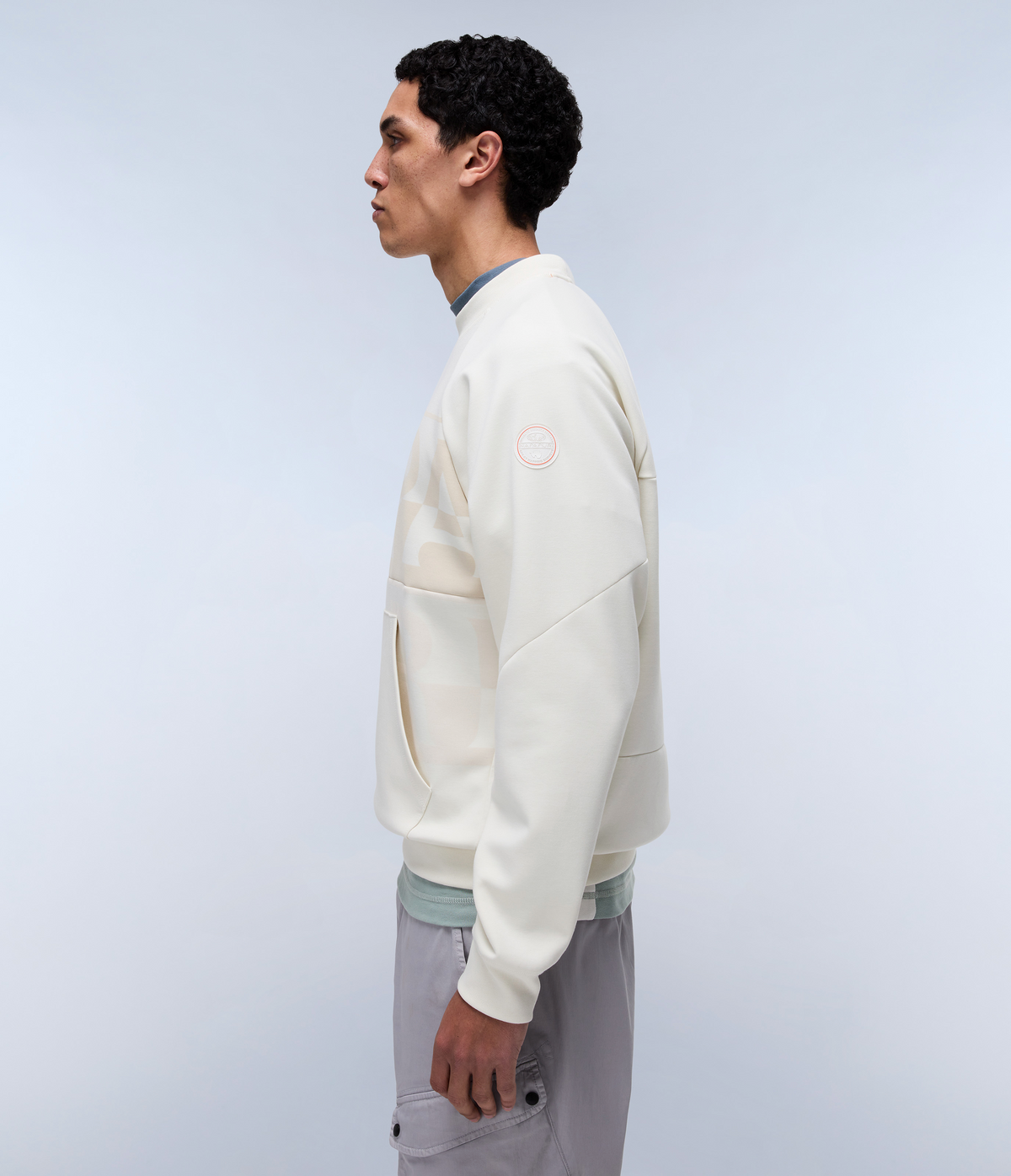 Anghiari French Terry SweatshirtWhite Whisper