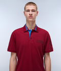 Amundsen Short Sleeve Polo Shirt Bordeaux - 2