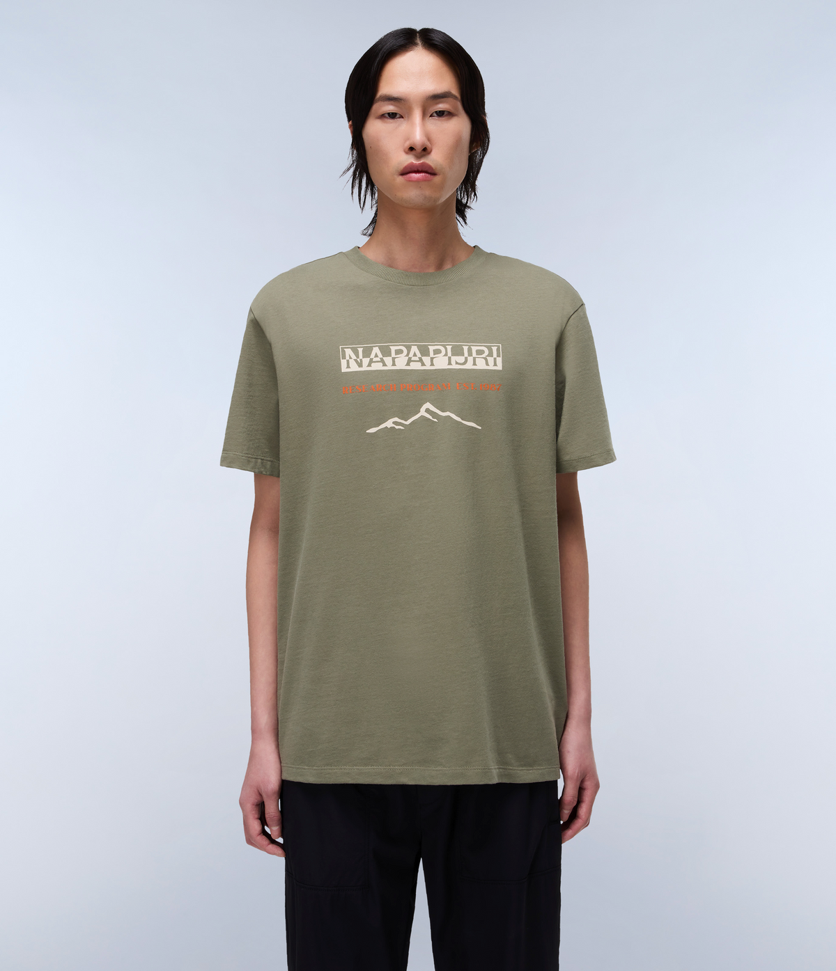 T-Shirt a Maniche Corte Sanem Green Lichen - 2