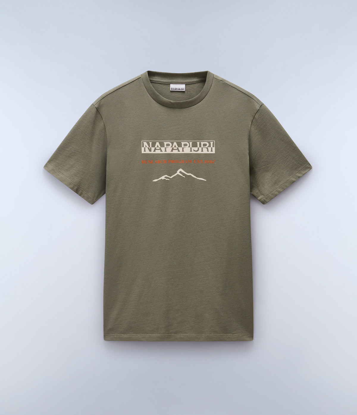T-Shirt a Maniche Corte Sanem Green Lichen - 1