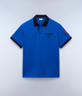 Embers Short Sleeve Polo Shirt Blue Lapis - 1