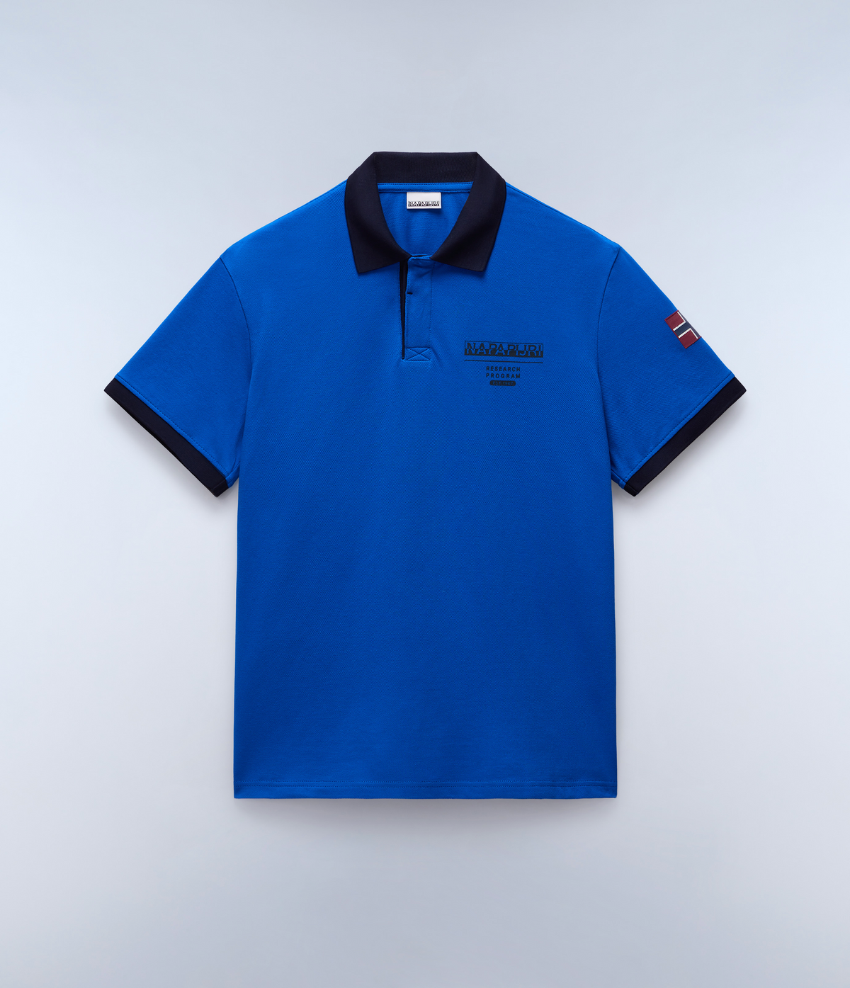 Embers Short Sleeve Polo Shirt Blue Lapis - 1