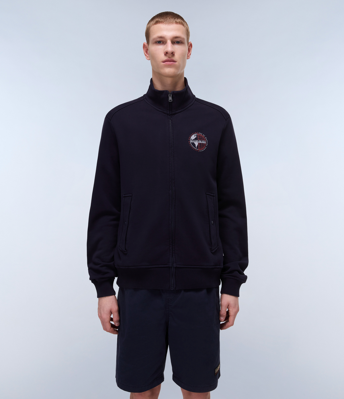 Beril Full-Zip Sweatshirt Dark Blue - 2