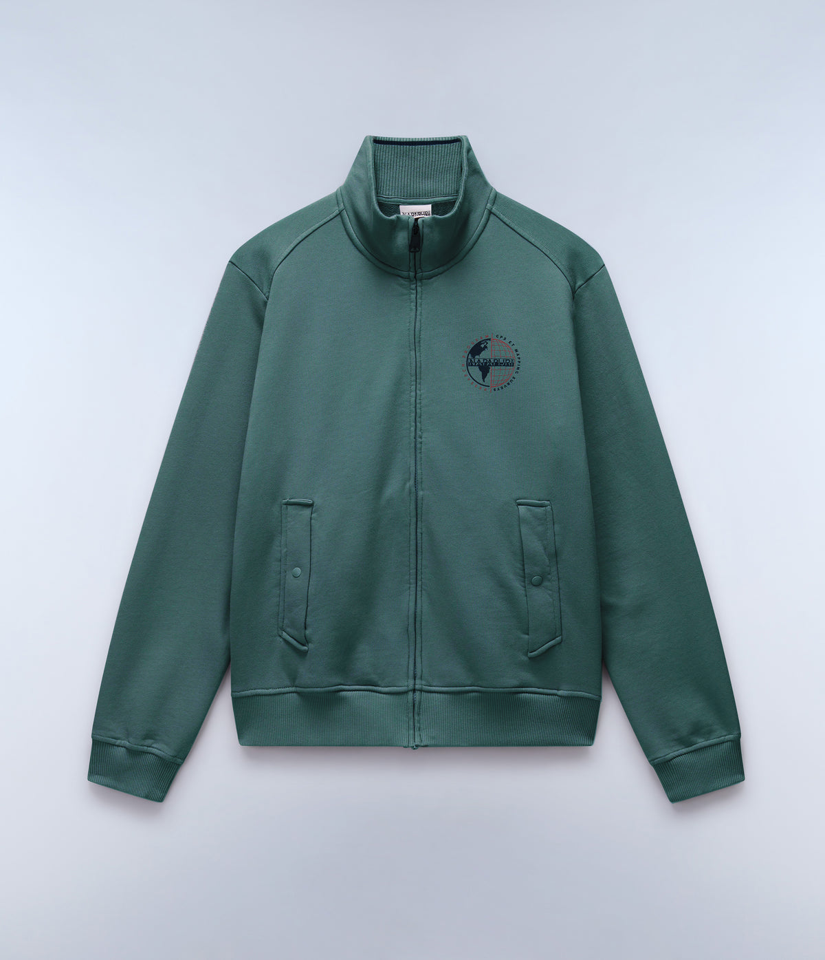 Beril Full-Zip Sweatshirt Green - 1