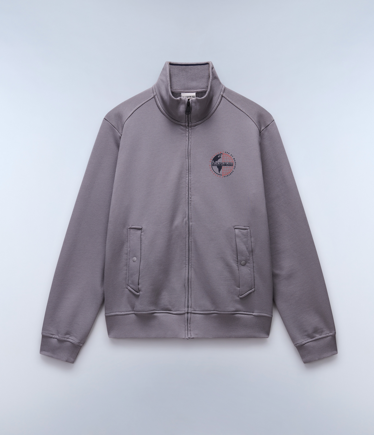 Beril Full-Zip Sweatshirt Grey - 1