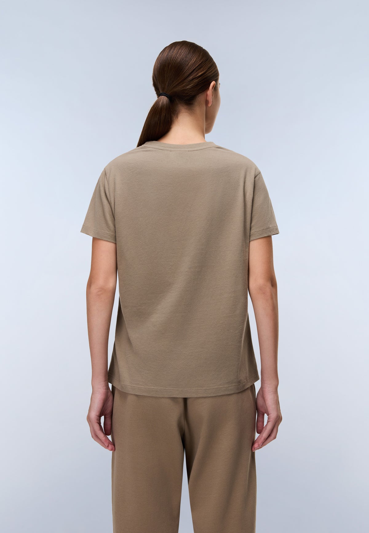 Box Logo Jersey Short Sleeve T-Shirt Light Brown - 4