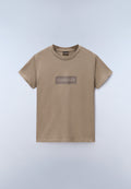 Box Logo Jersey Short Sleeve T-Shirt Light Brown - 1