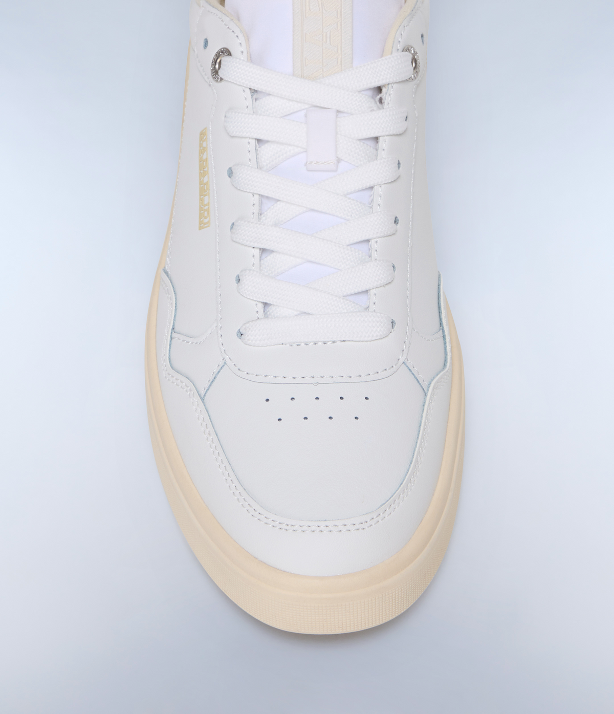 Bark Leather TrainersWhite/Beige