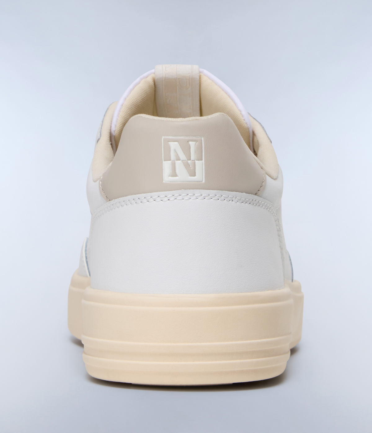 Bark Leather TrainersWhite/Beige
