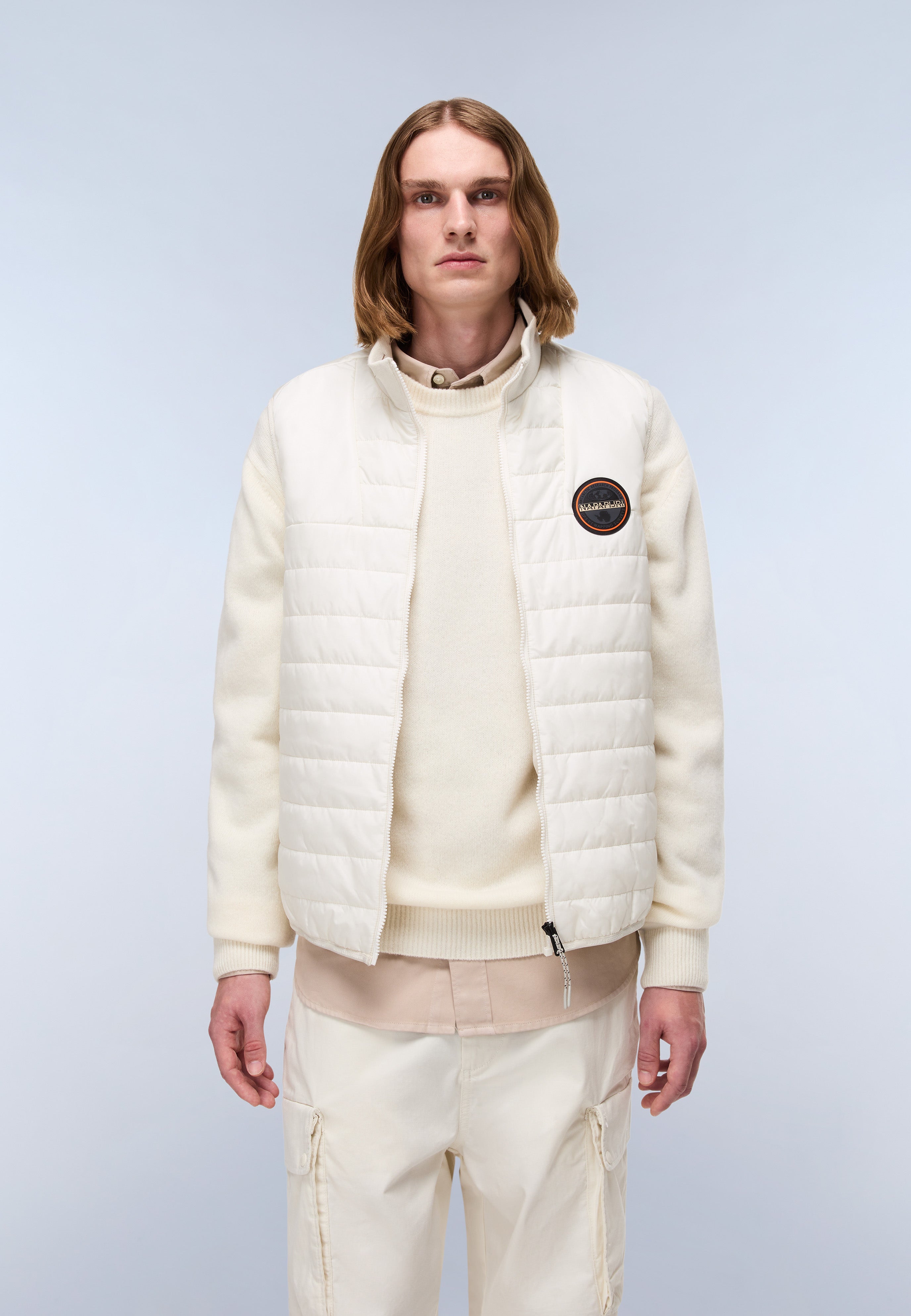 パトゥー　ベスト メンズ 2トーンパデットベスト ブラック×グレー | Resurrection