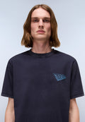 Camiseta de Manga Corta de Punto Aren Dark Blue - 2