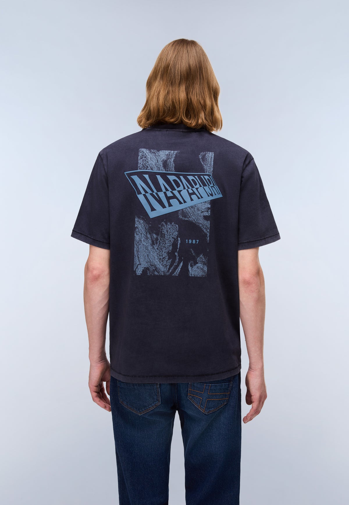 Camiseta de Manga Corta de Punto Aren Dark Blue - 4