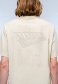 Camiseta de Manga Corta de Punto Aren Beige - 6