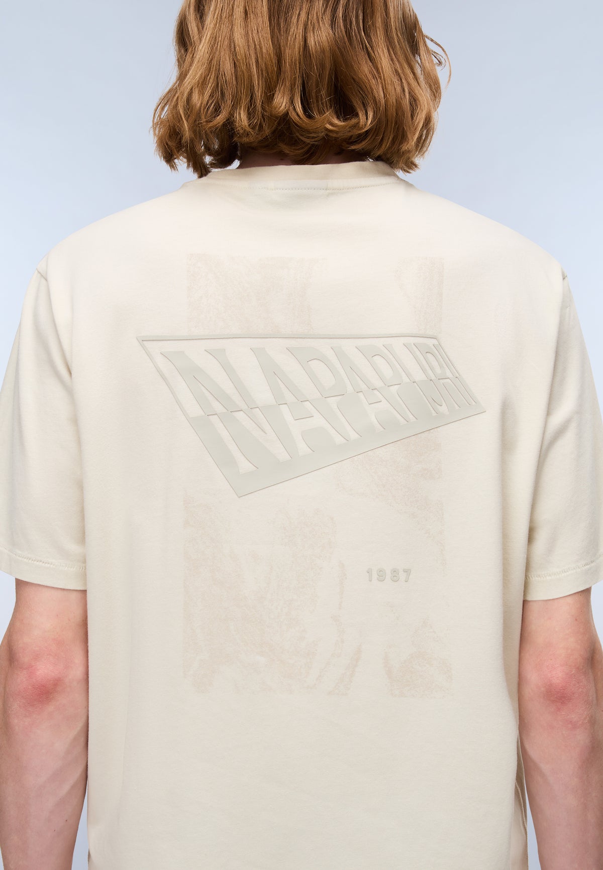 Camiseta de Manga Corta de Punto Aren Beige - 6
