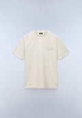 Camiseta de Manga Corta de Punto Aren Beige - 1