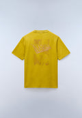 Camiseta de Manga Corta de Punto Aren Amarillo Gold - 5