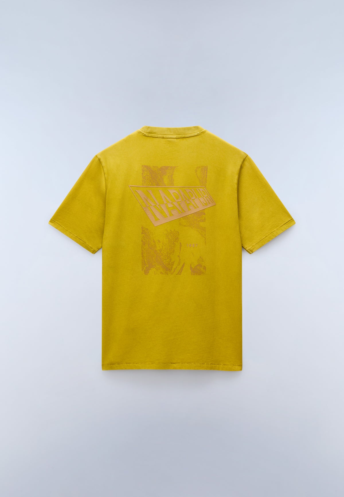 Camiseta de Manga Corta de Punto Aren Amarillo Gold - 5