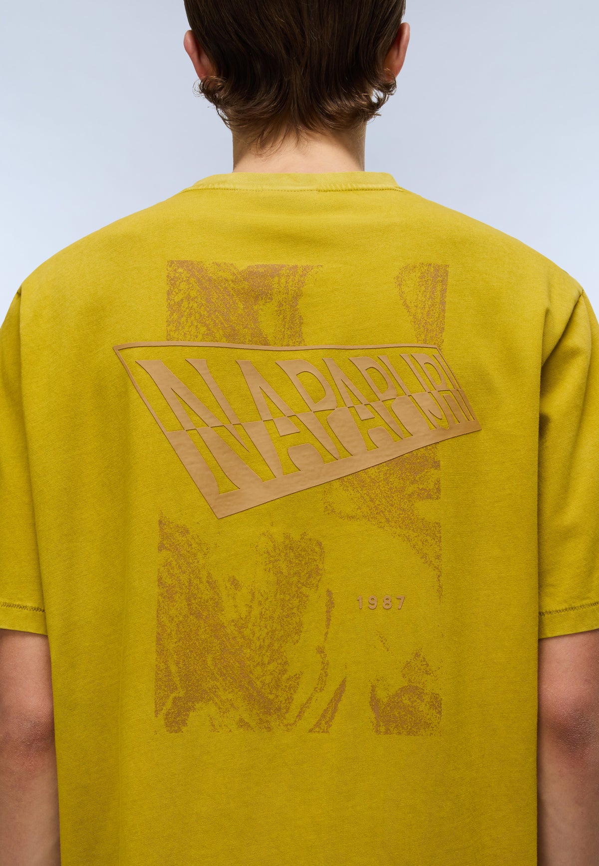 Camiseta de Manga Corta de Punto Aren Amarillo Gold - 6