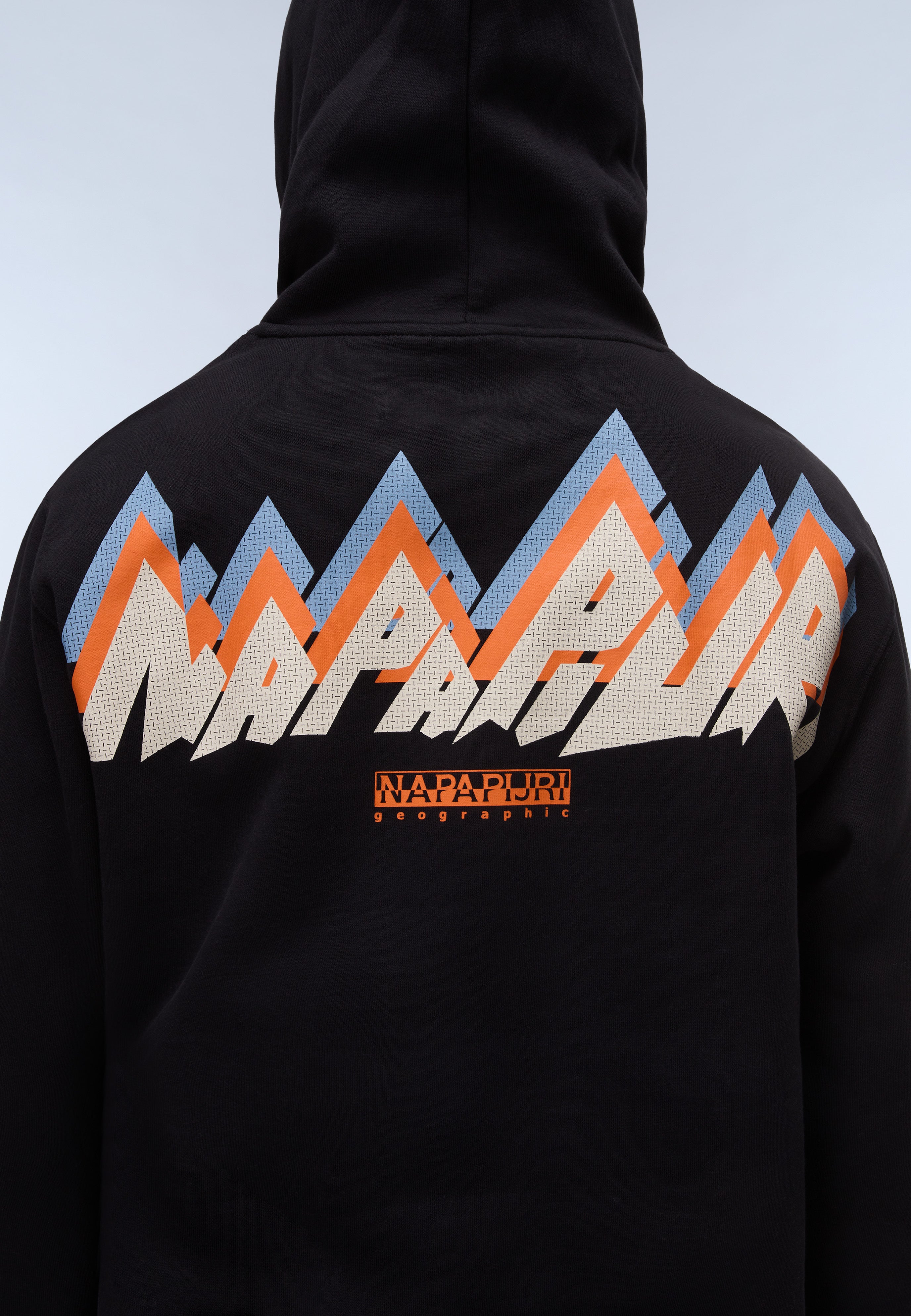 NAPAPIJRI 希少フルジップアップパーカー 南極調査プログラムワッペン Napapijri Fiemme Hoodie Men Black
