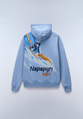 Kapuzenpullover Fiemme Blau Denim - 2