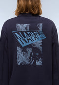 Aren French Terry Sweatshirt Dark Blue - 6