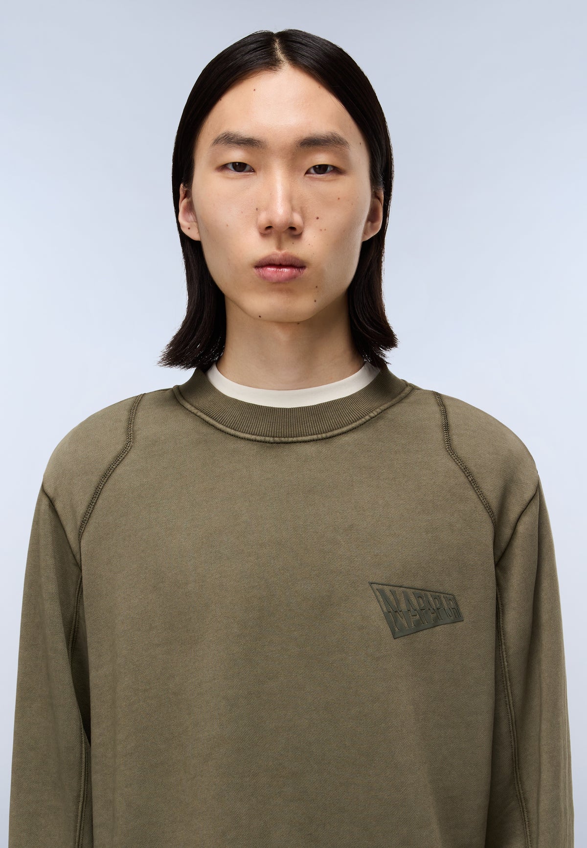 Aren French Terry Sweatshirt Green Tea Leaf - 2