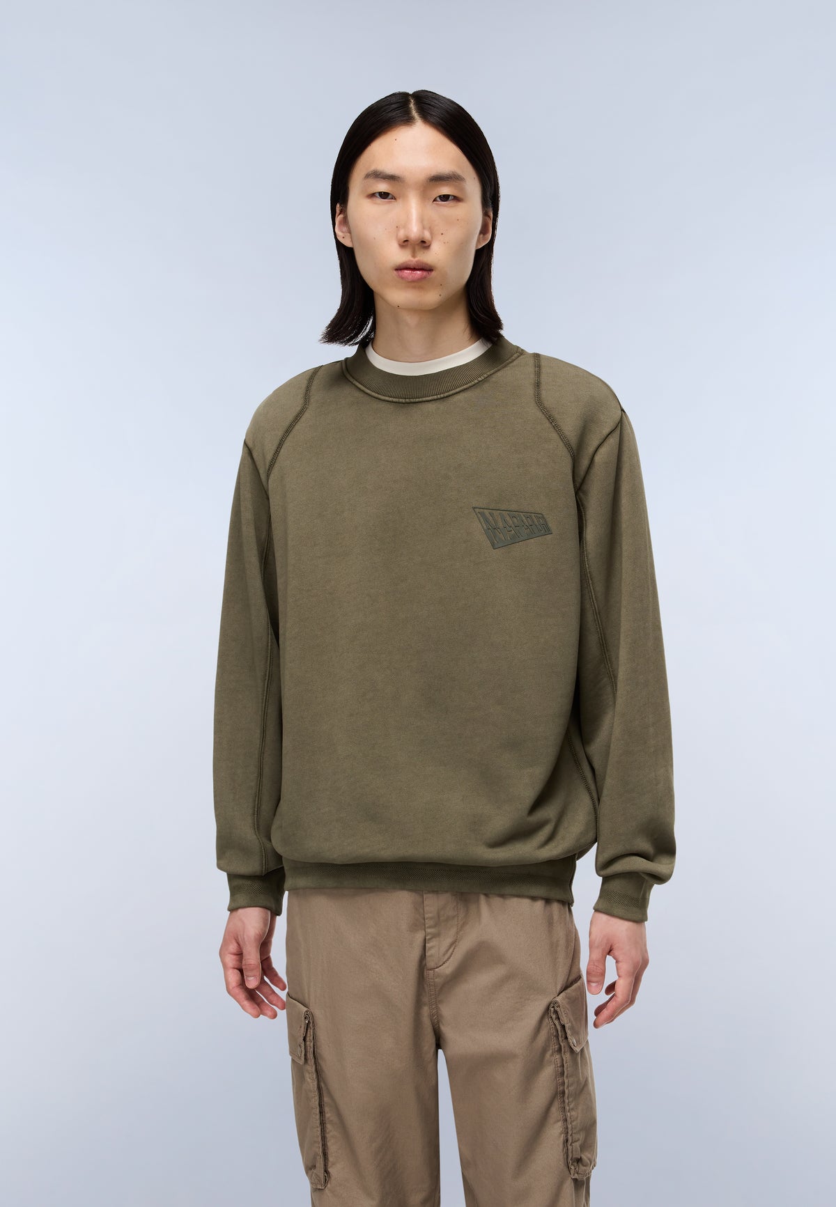 Aren French Terry Sweatshirt Green Tea Leaf - 3