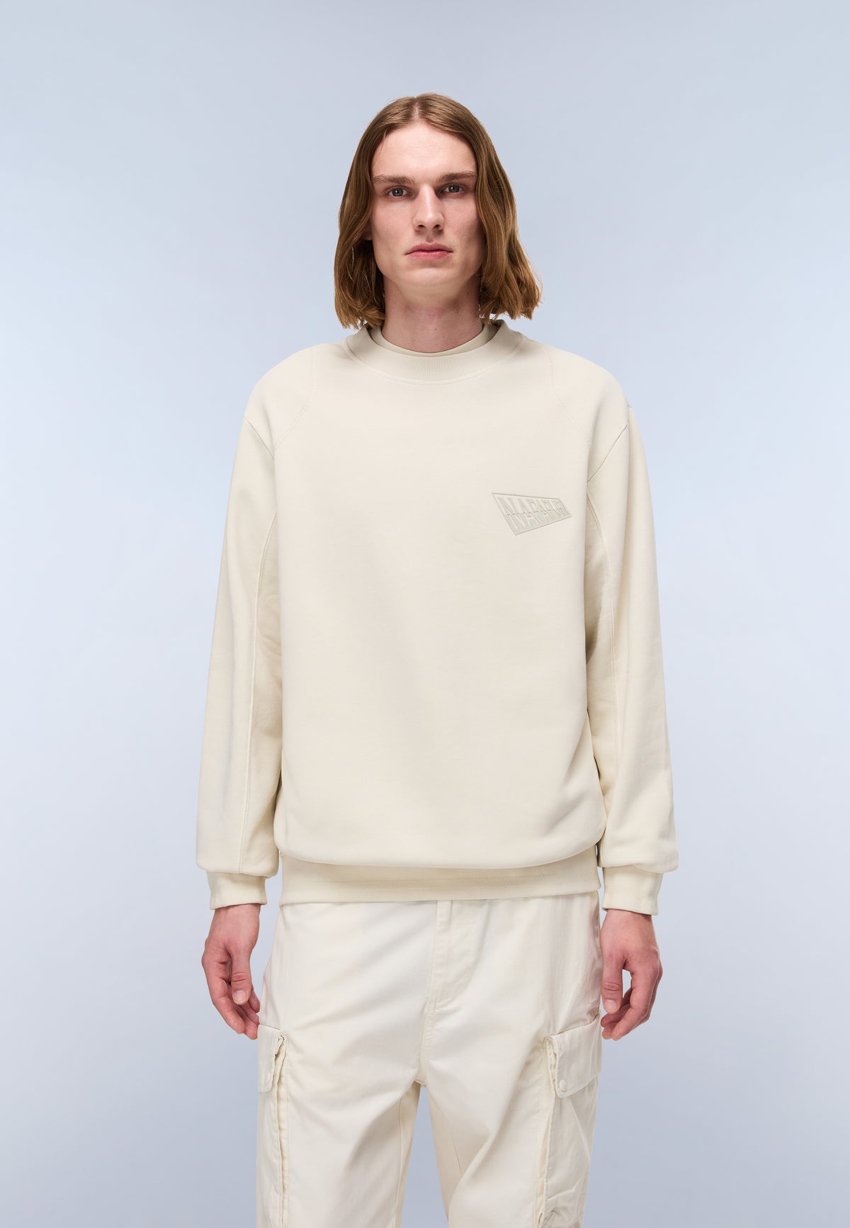 Aren French Terry Sweatshirt Beige - 3
