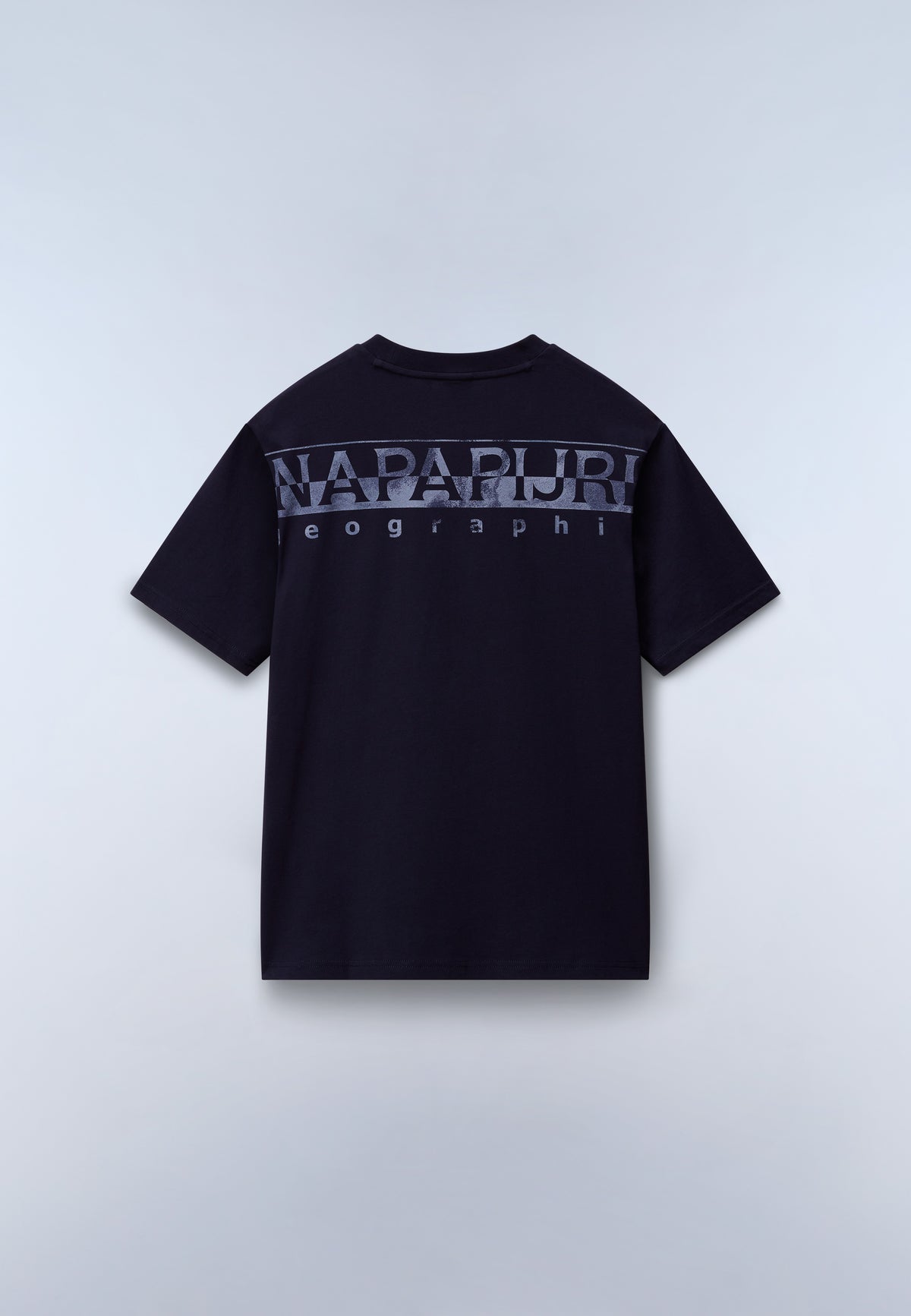 T-Shirt à Manches Courtes Fanes en Jersey Dark Blue - 5