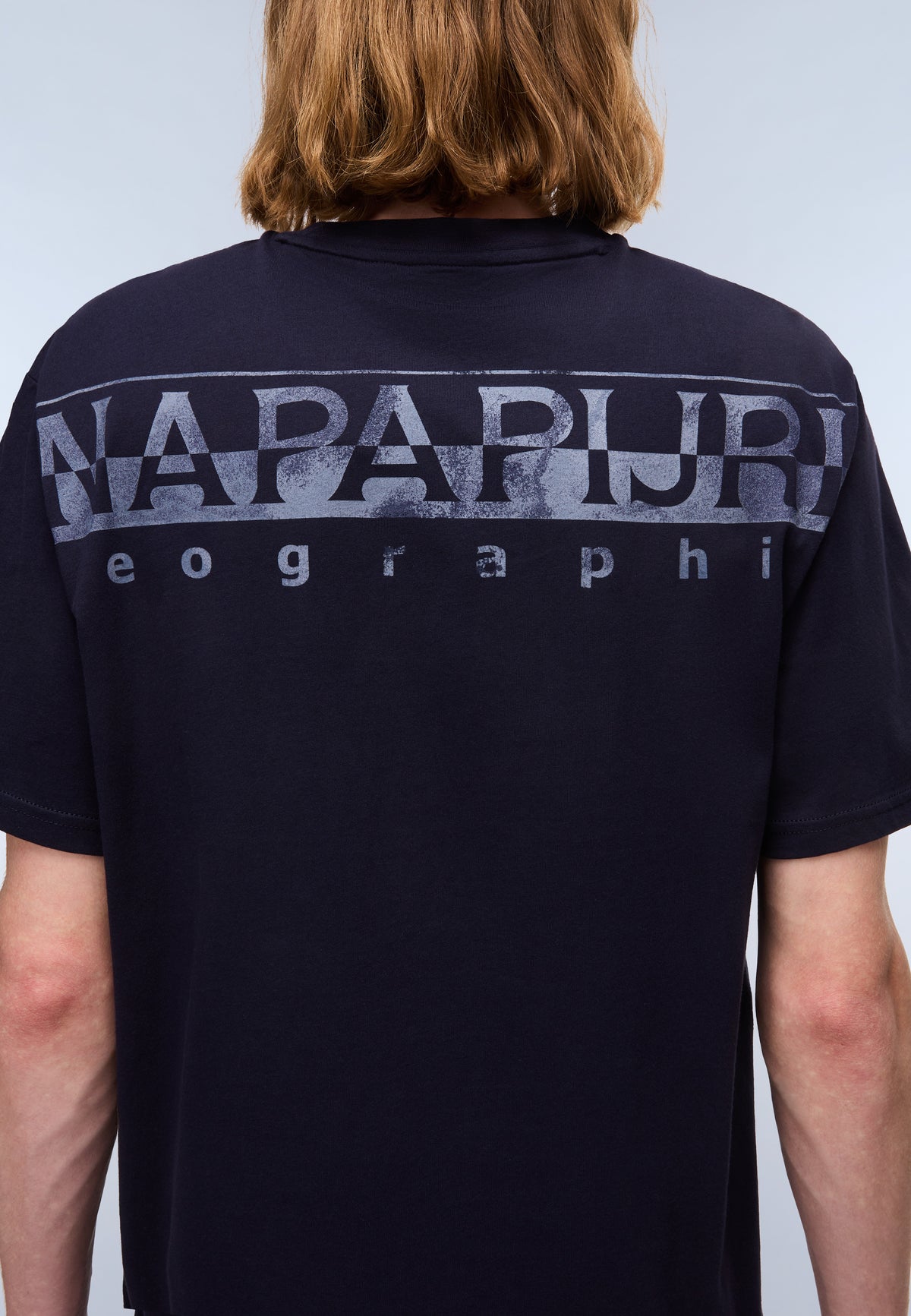T-Shirt à Manches Courtes Fanes en Jersey Dark Blue - 6