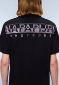 T-Shirt à Manches Courtes Fanes en Jersey Noir - 6