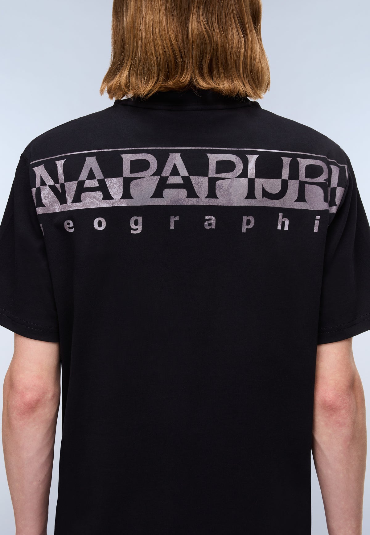 T-Shirt à Manches Courtes Fanes en Jersey Noir - 6