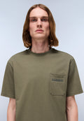 T-Shirt à Manches Courtes Fanes en Jersey Vert Tea Leaf - 2