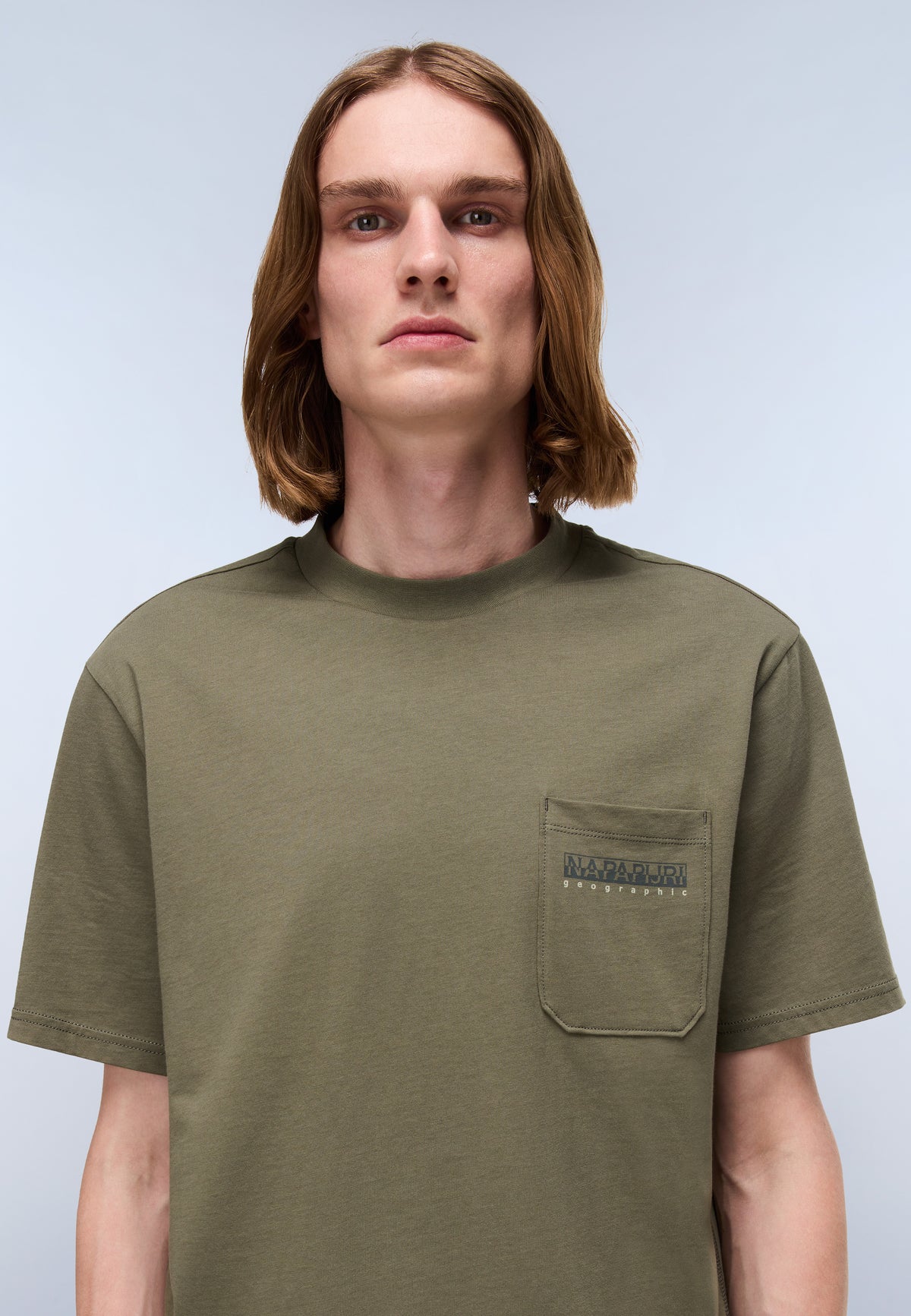 T-Shirt à Manches Courtes Fanes en Jersey Vert Tea Leaf - 2