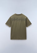 T-Shirt à Manches Courtes Fanes en Jersey Vert Tea Leaf - 5