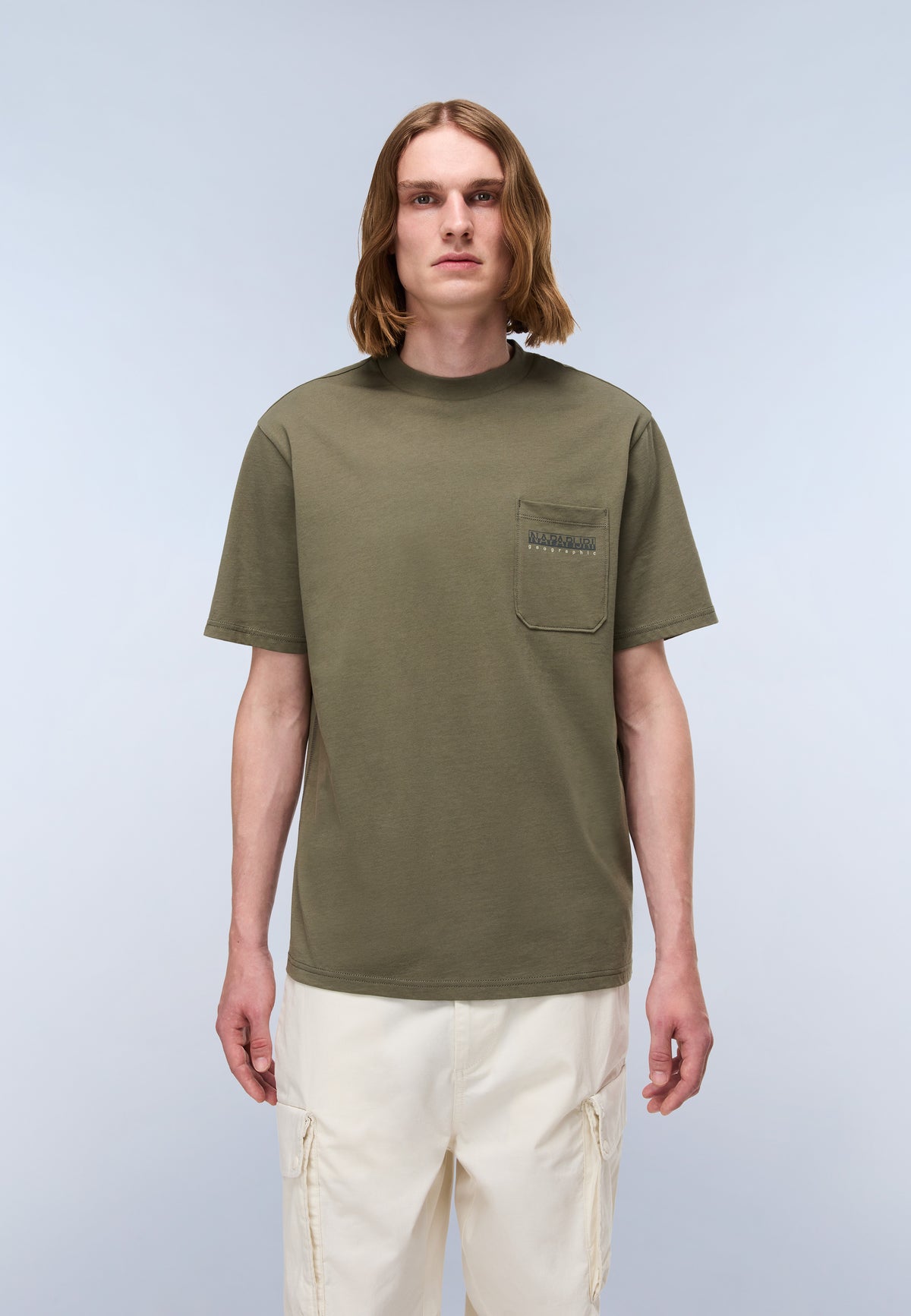 T-Shirt à Manches Courtes Fanes en Jersey Vert Tea Leaf - 3
